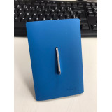 Conjunto Interruptor Simples Vertical 4x2 - Novara Especiais Azul Fosco